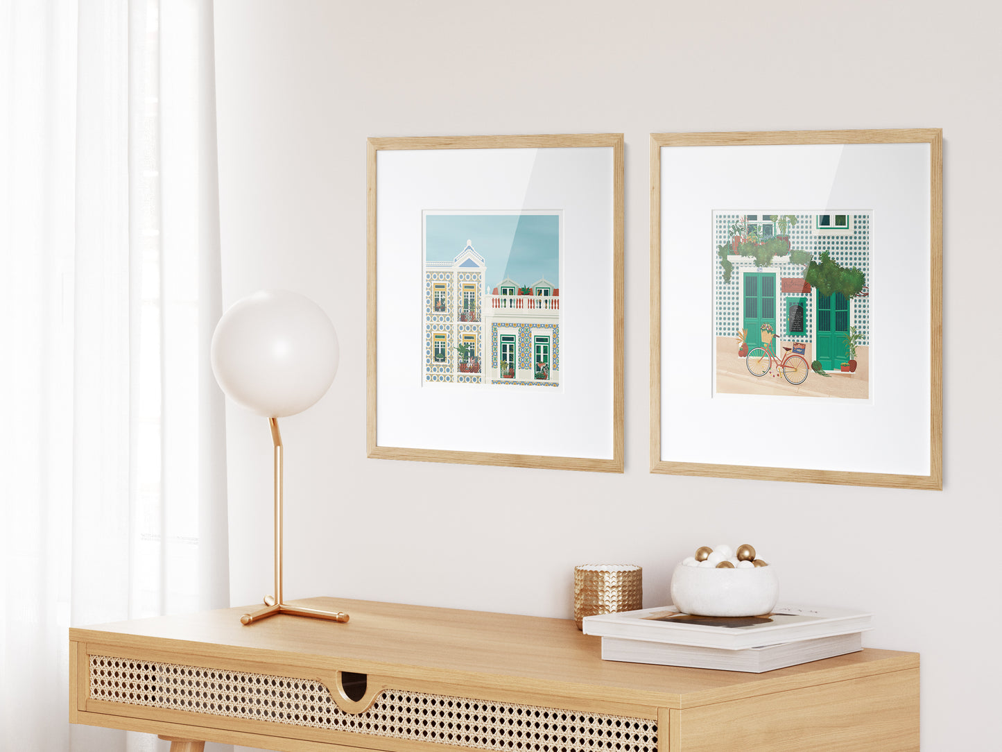 Lisbon Restaurant Art Print