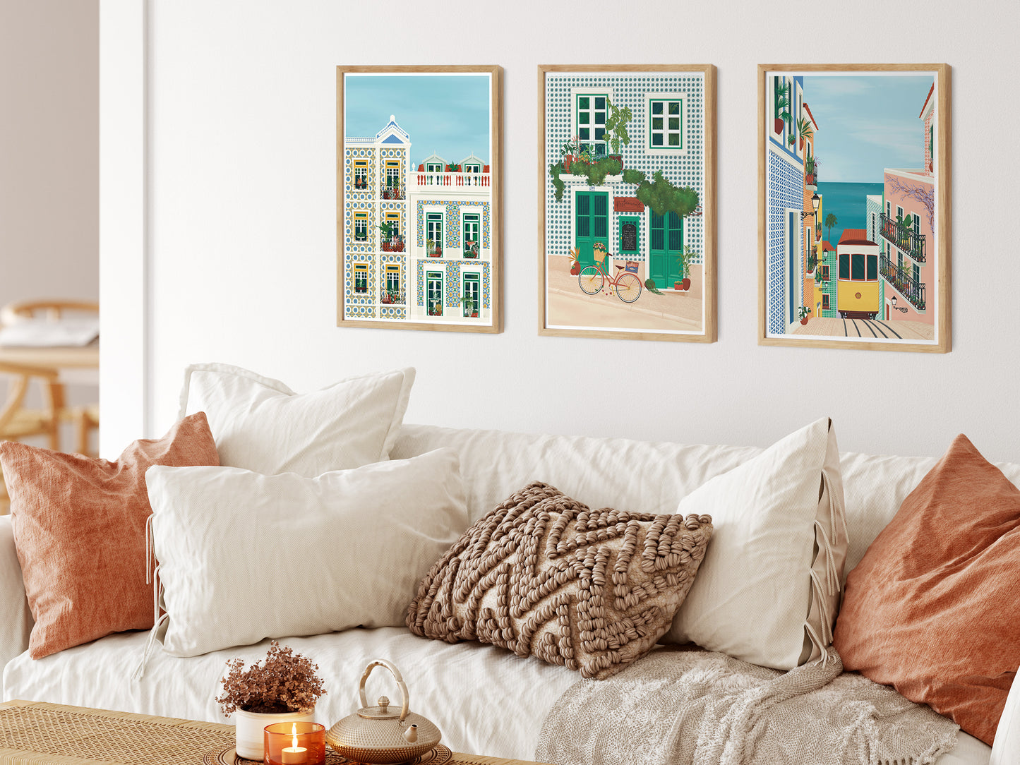 Lisbon Balconies Art Print