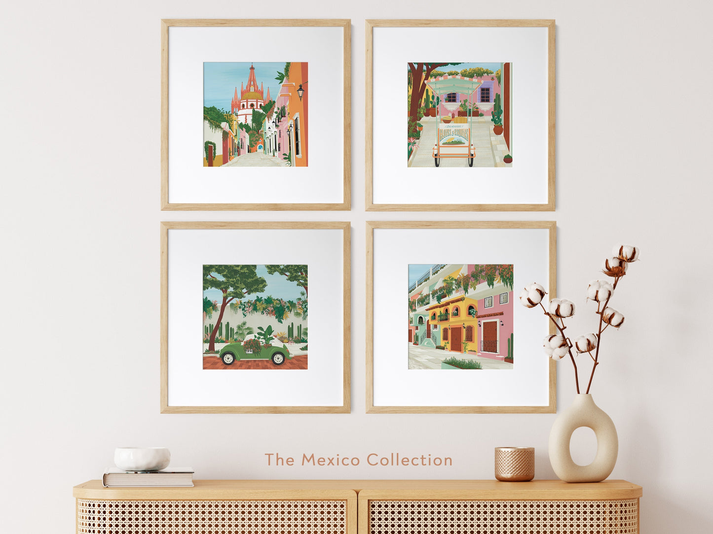 Mexico City Taxi Art Print