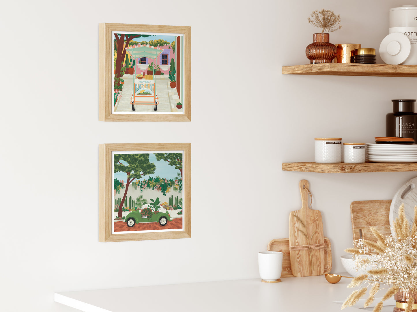 Mexico City Taxi Art Print