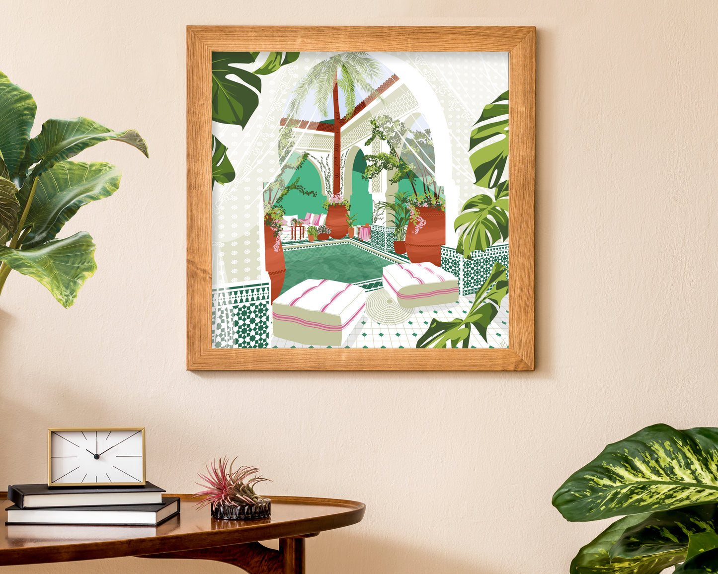 Morocco Riad Art Print