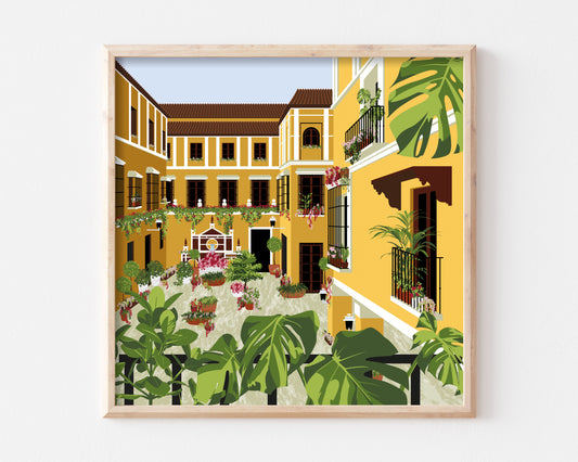 Seville Balcony Art Print