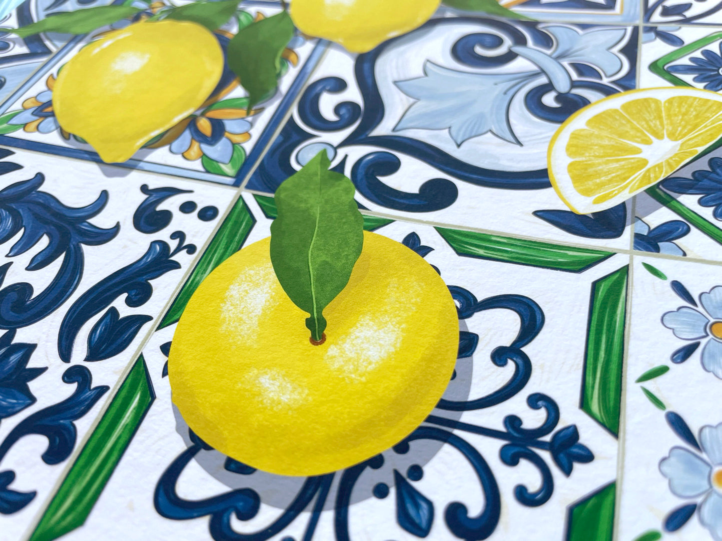 Amalfi Lemons Art Print