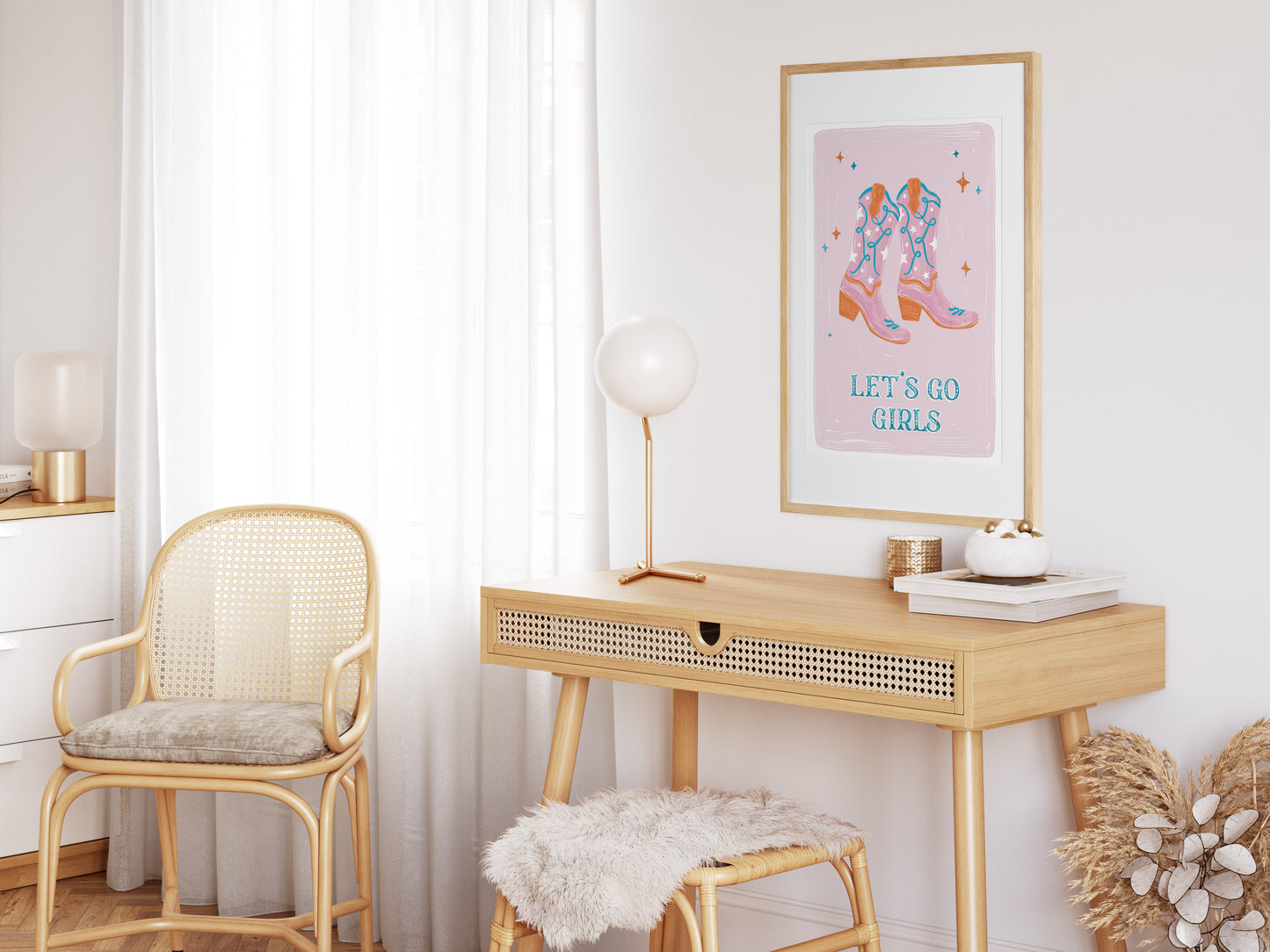 Let's Go Girls Art Print