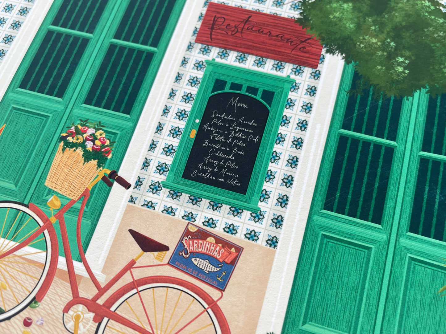 Lisbon Restaurant Art Print