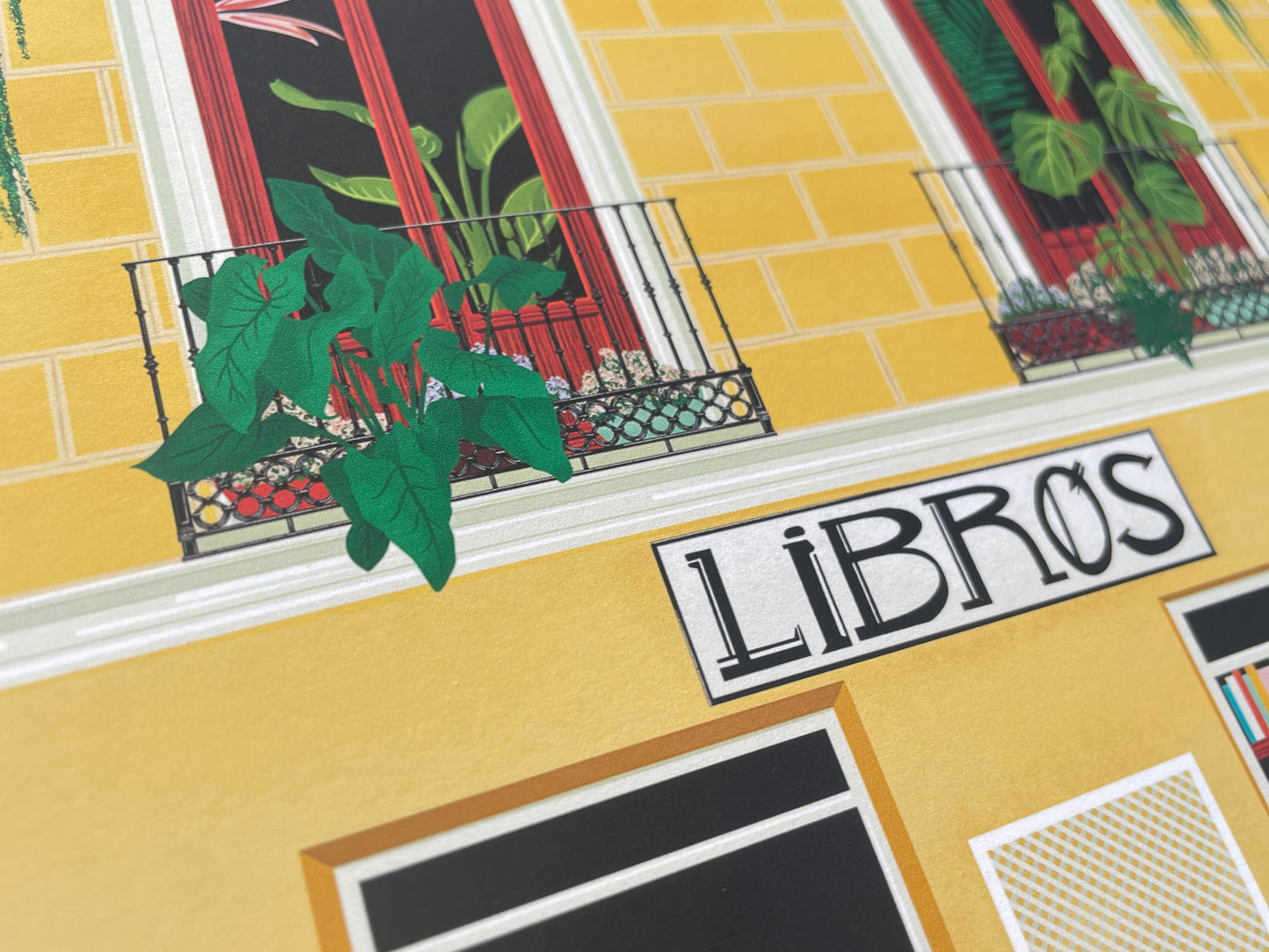 Madrid Libros Bookshop Art Print