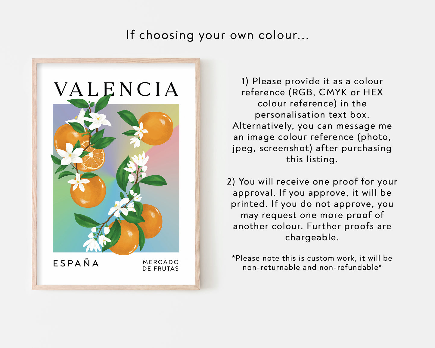 Valencia Oranges Art Print