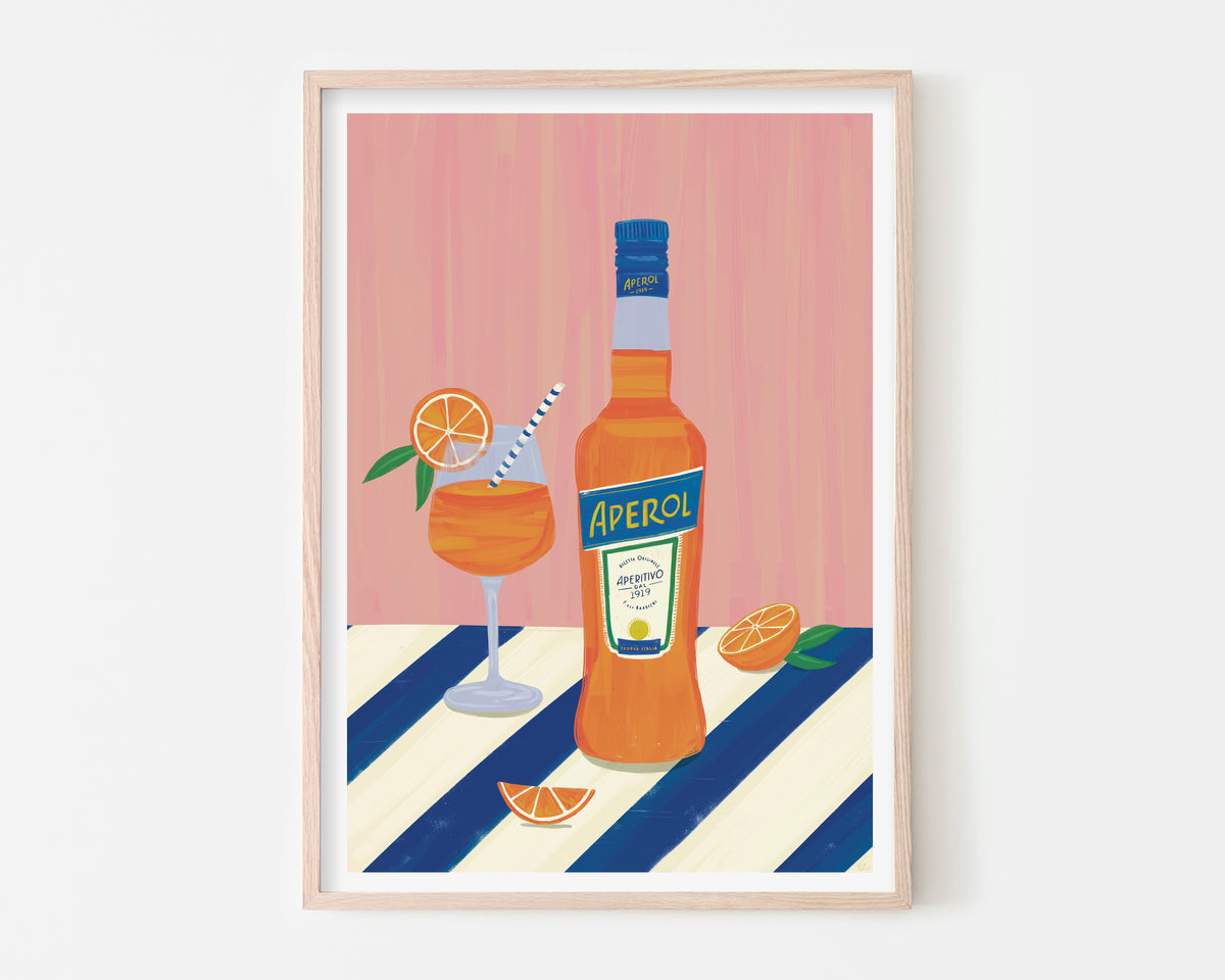 Aperol Spritz Art Print SUPER SECONDS FESTIVAL