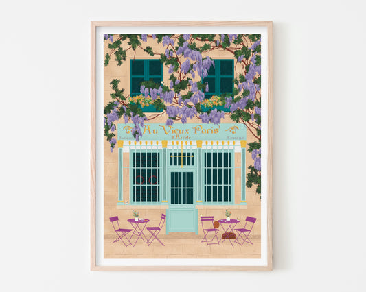 Parisian Cafe Art Print