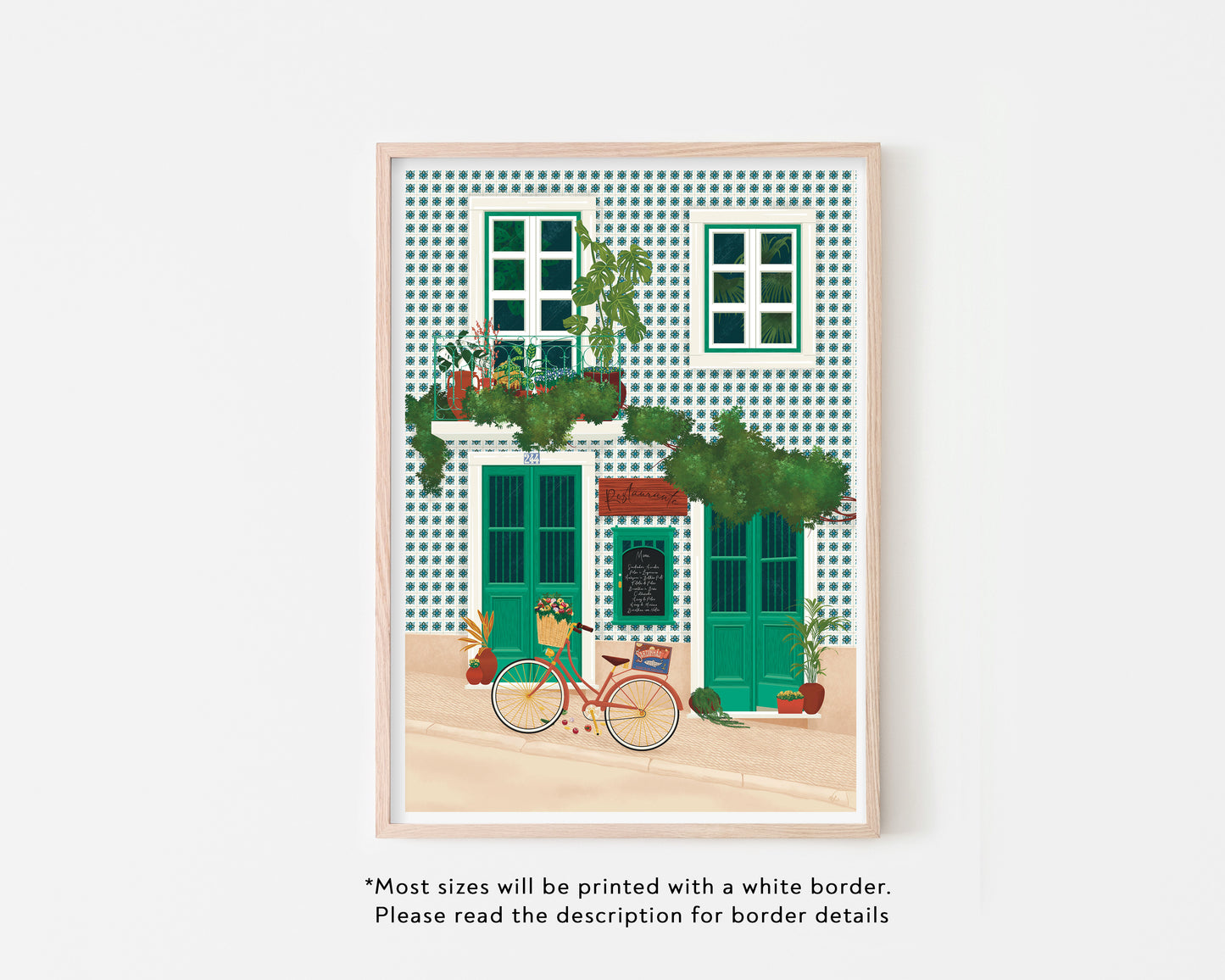 Lisbon Restaurant Art Print