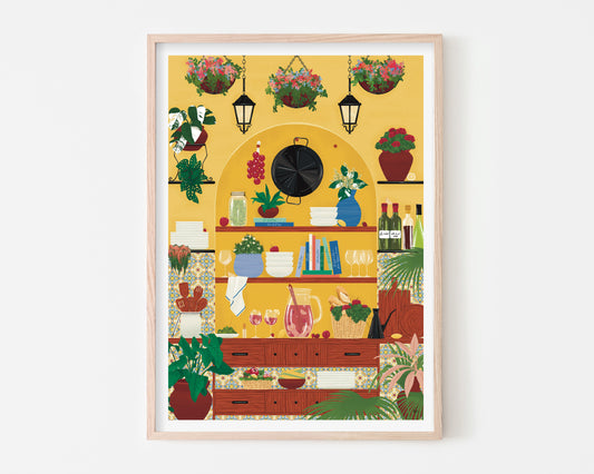 Spanish Kitchen Art Print