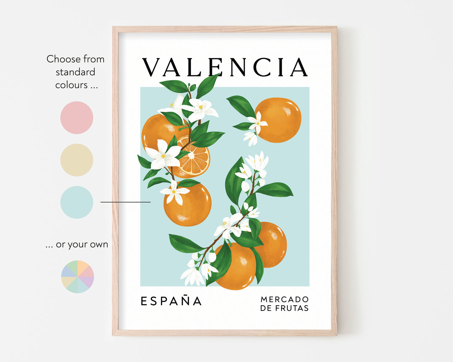 Valencia Oranges Art Print