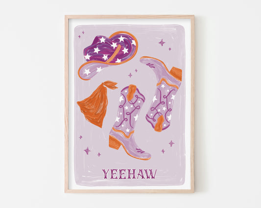 Yeehaw Art Print