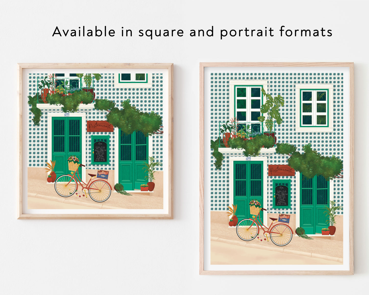 Lisbon Restaurant Art Print
