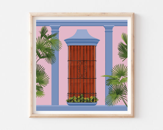 Venezuelan Window Art Print