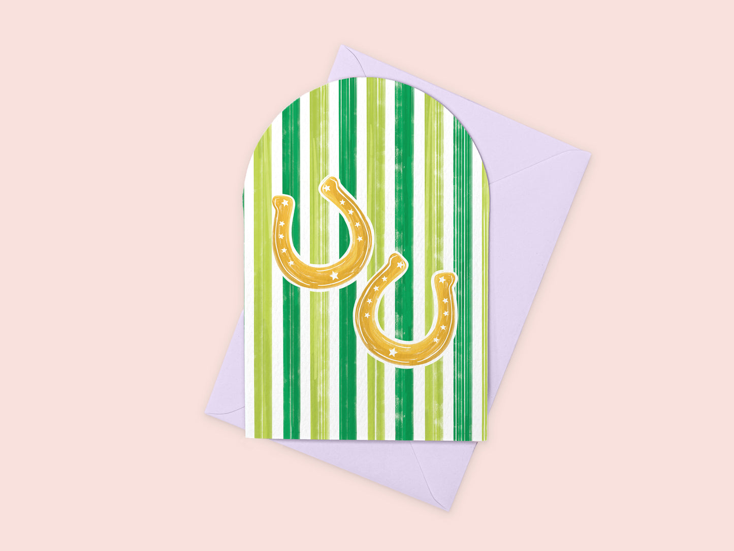 Good Luck Horseshoes Greeting Card