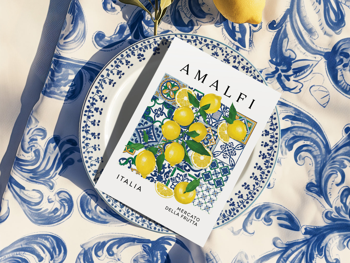 Amalfi Lemons Art Print