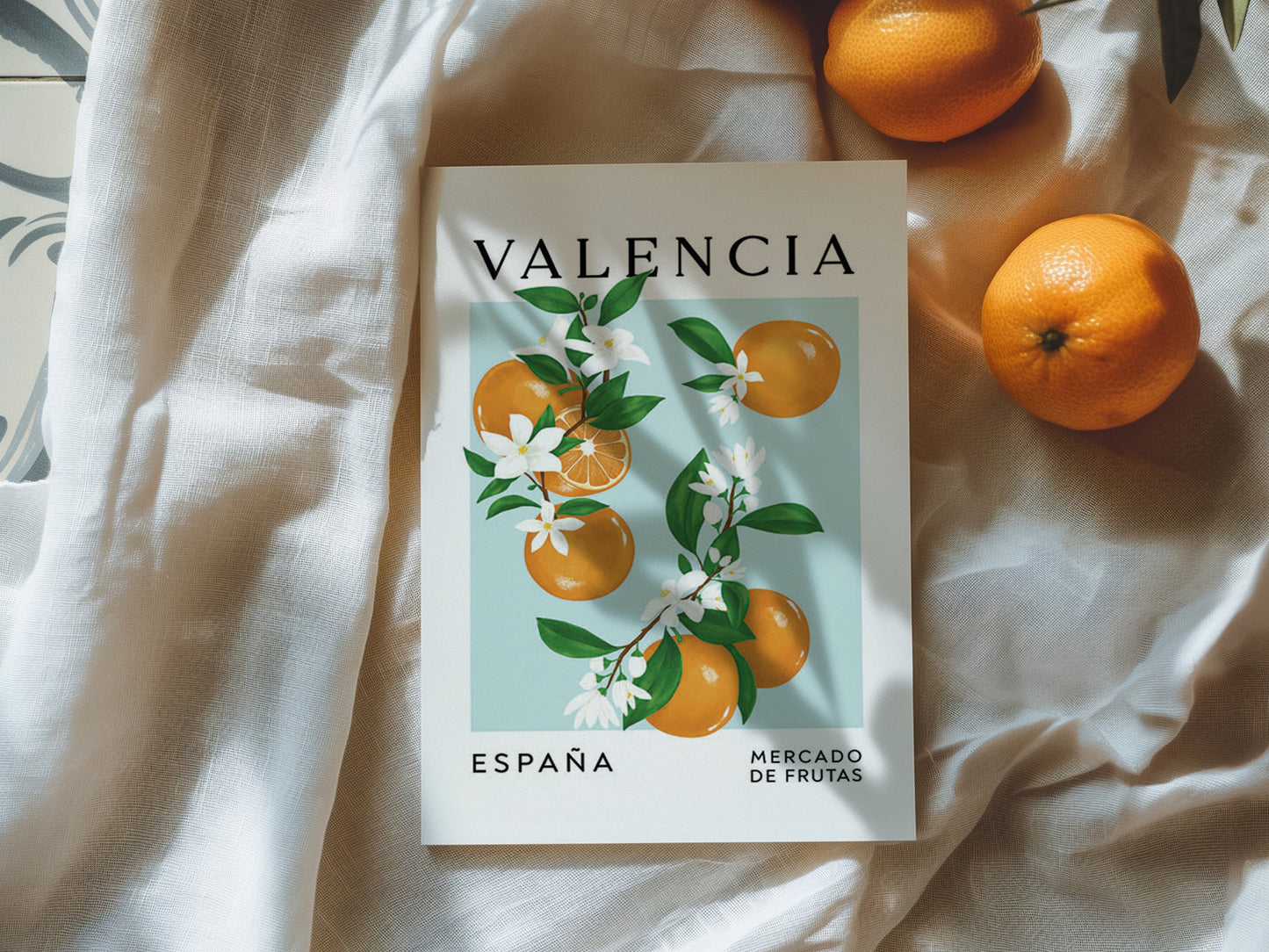 Valencia Oranges Art Print