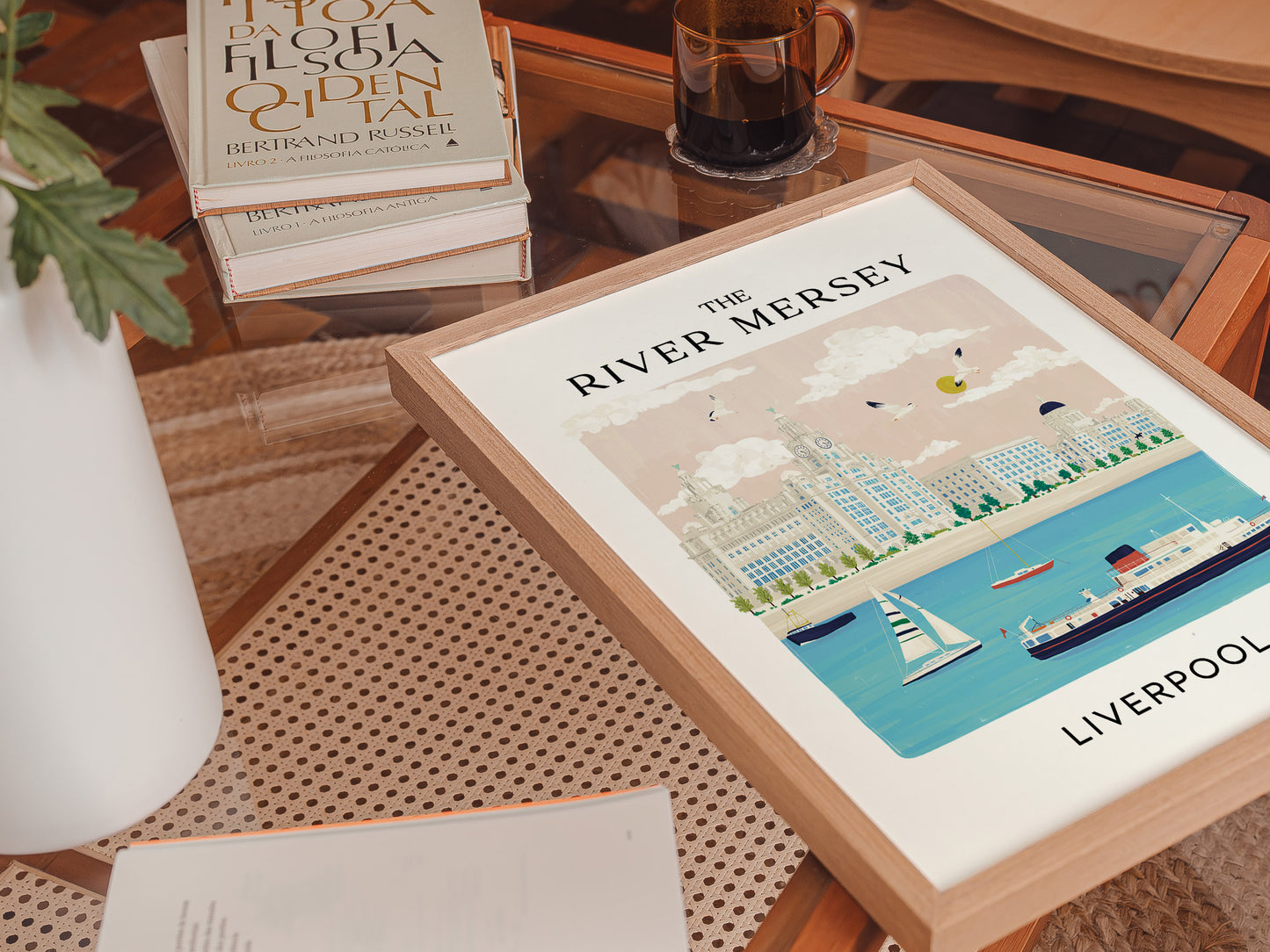 The River Mersey Liverpool Art Print