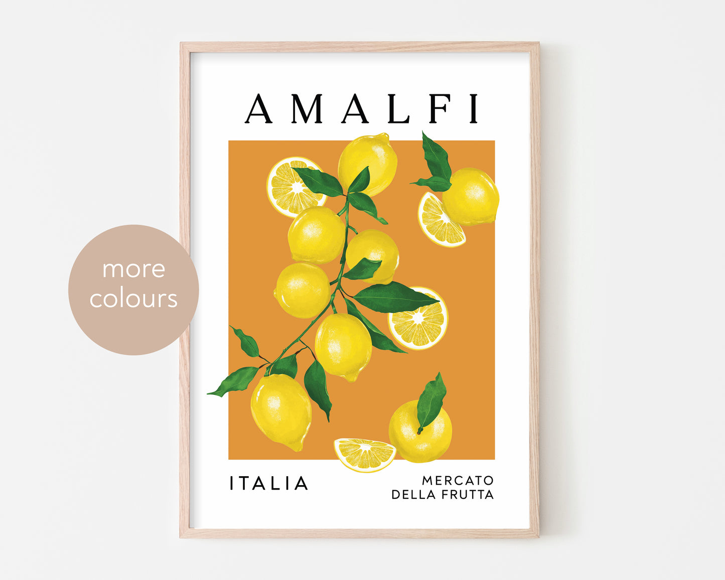 Amalfi Lemons Art Print