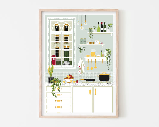 London Kitchen Art Print
