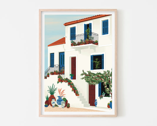 Greek House Art Print