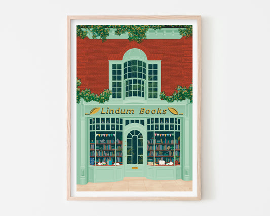 Lincoln Bookshop Art Print