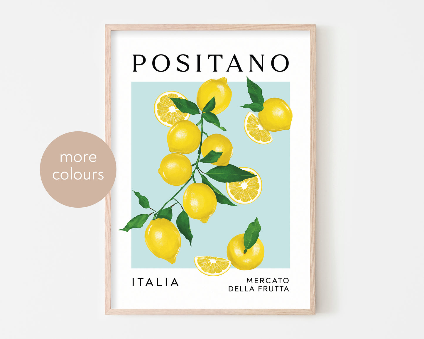 Positano Lemons Art Print