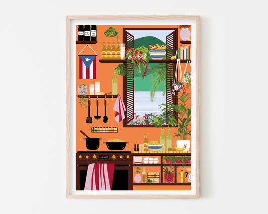 Puerto Rican Kitchen Art Print