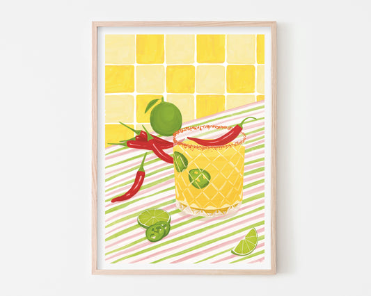 Spicy Margarita Art Print