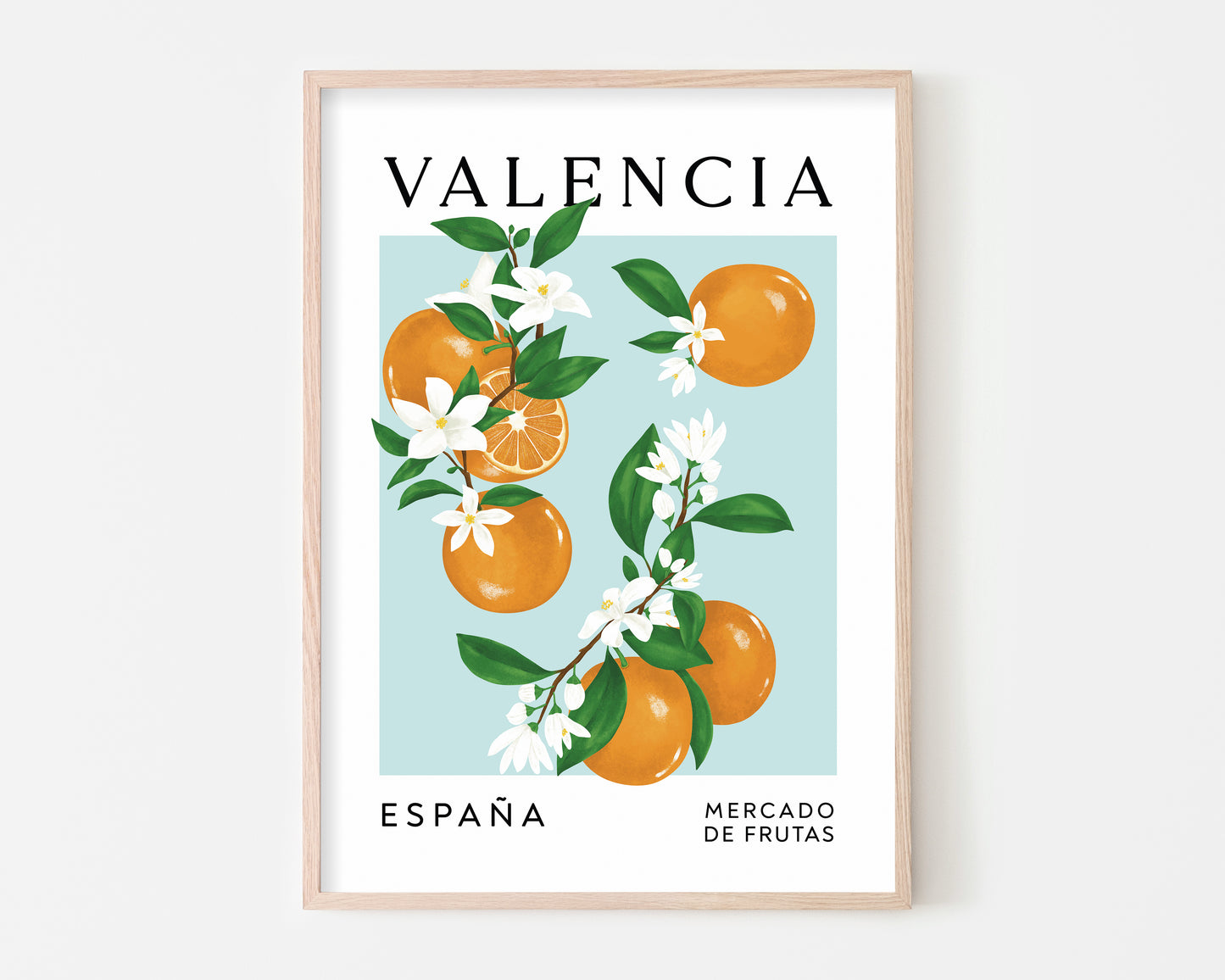 Valencia Oranges Art Print