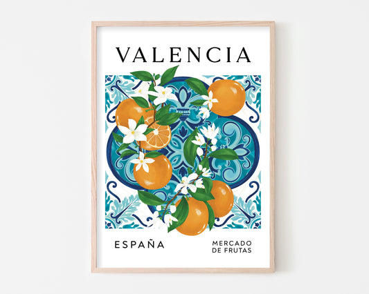 Valencia Oranges Art Print