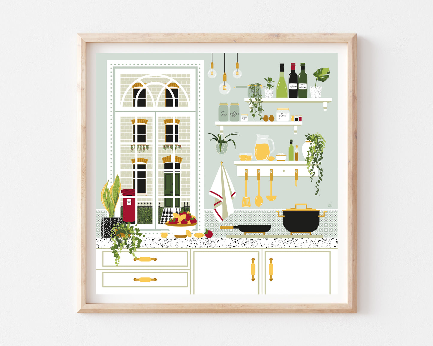 London Kitchen Art Print