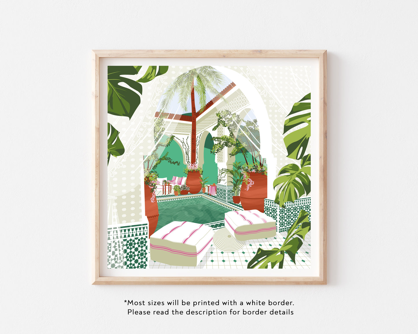 Morocco Riad Art Print