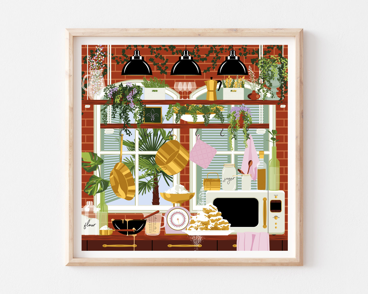 New Orleans Kitchen Art Print