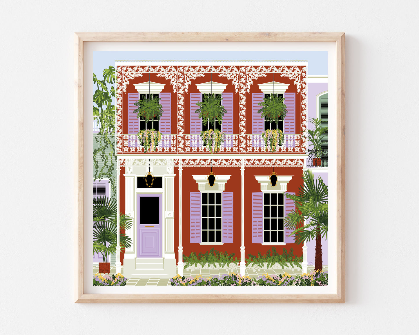 New Orleans French Quarter House Art Print