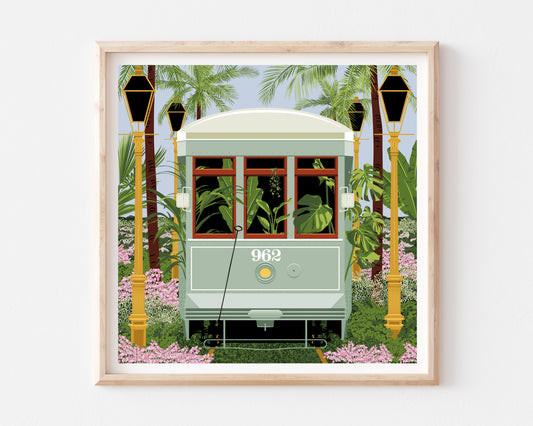 New Orleans Streetcar Art Print