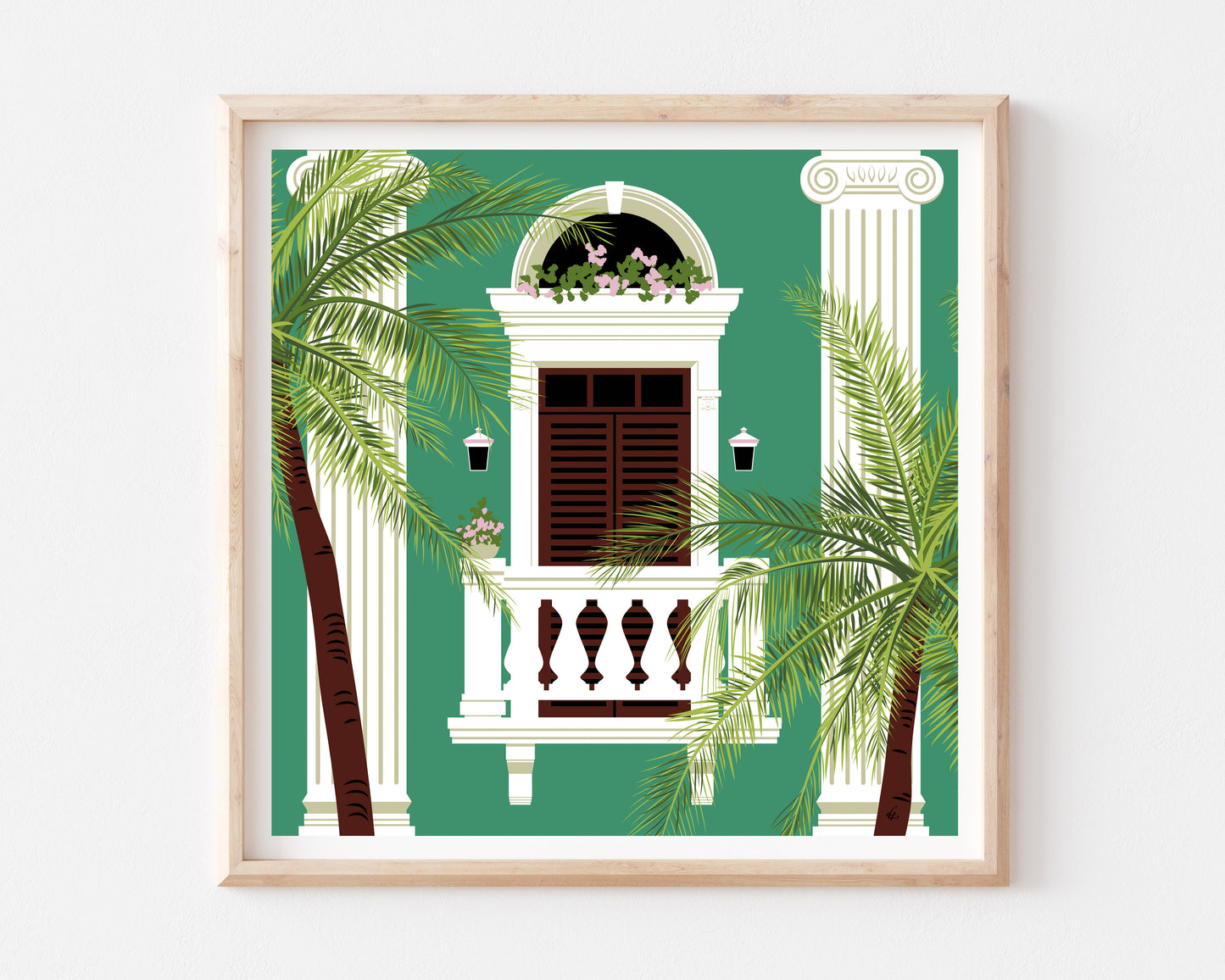 Puerto Rican Balcony Art Print