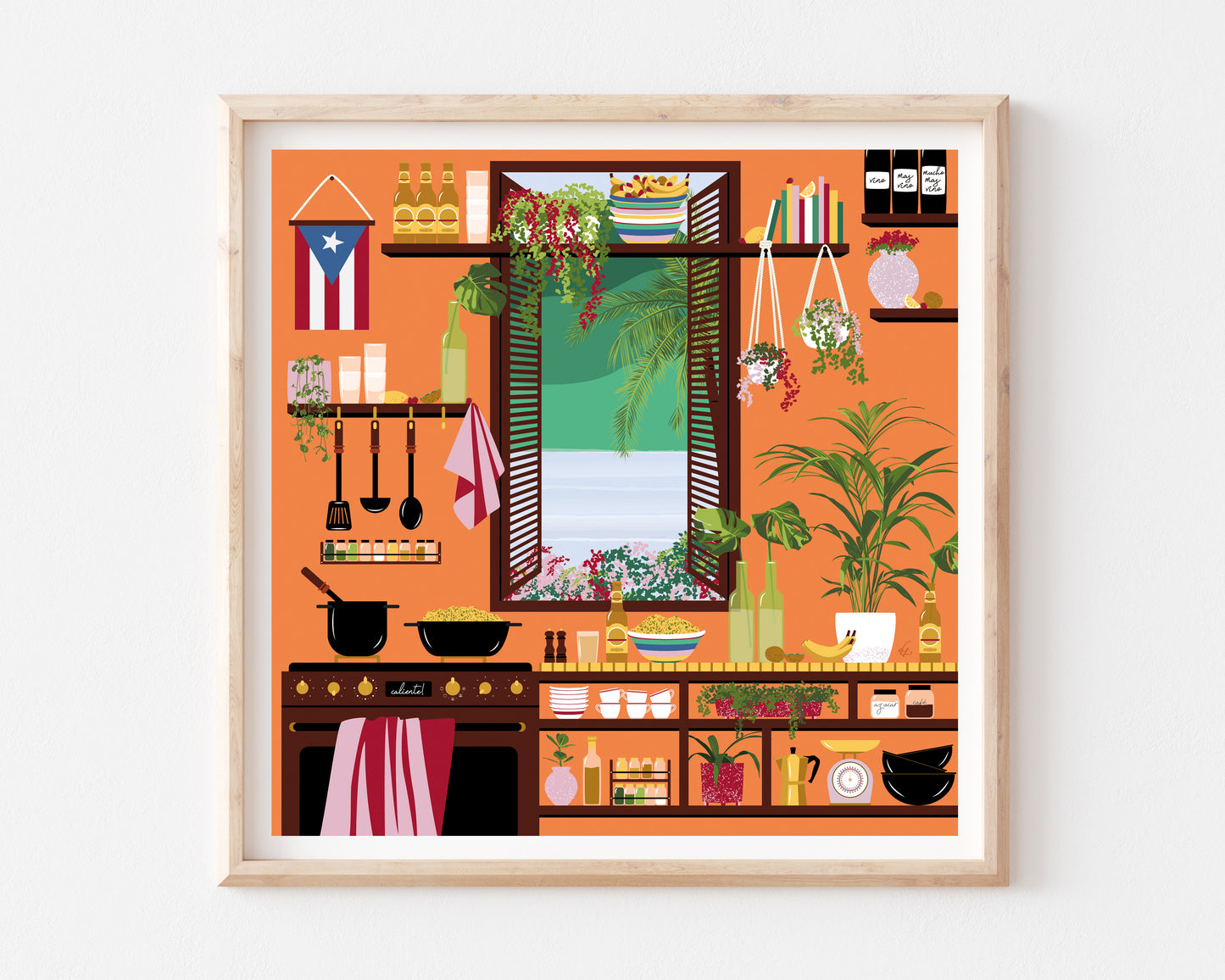 Puerto Rican Kitchen Art Print
