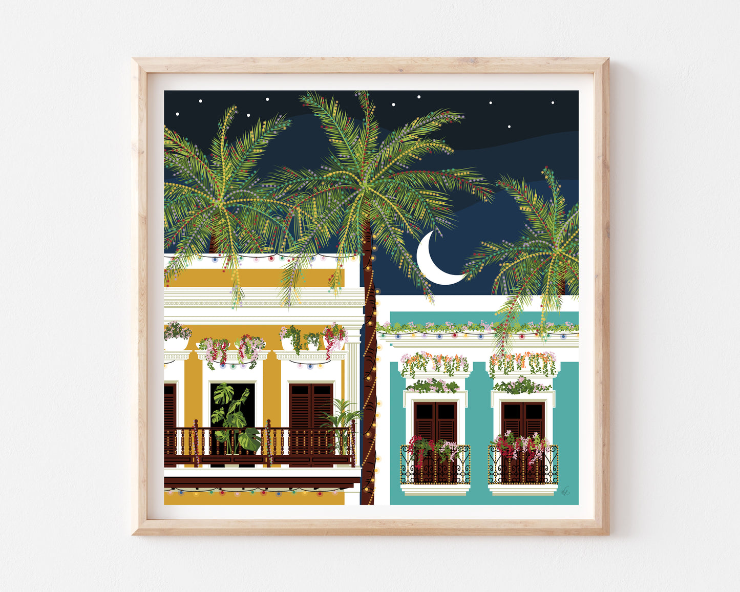Puerto Rican Night Art Print