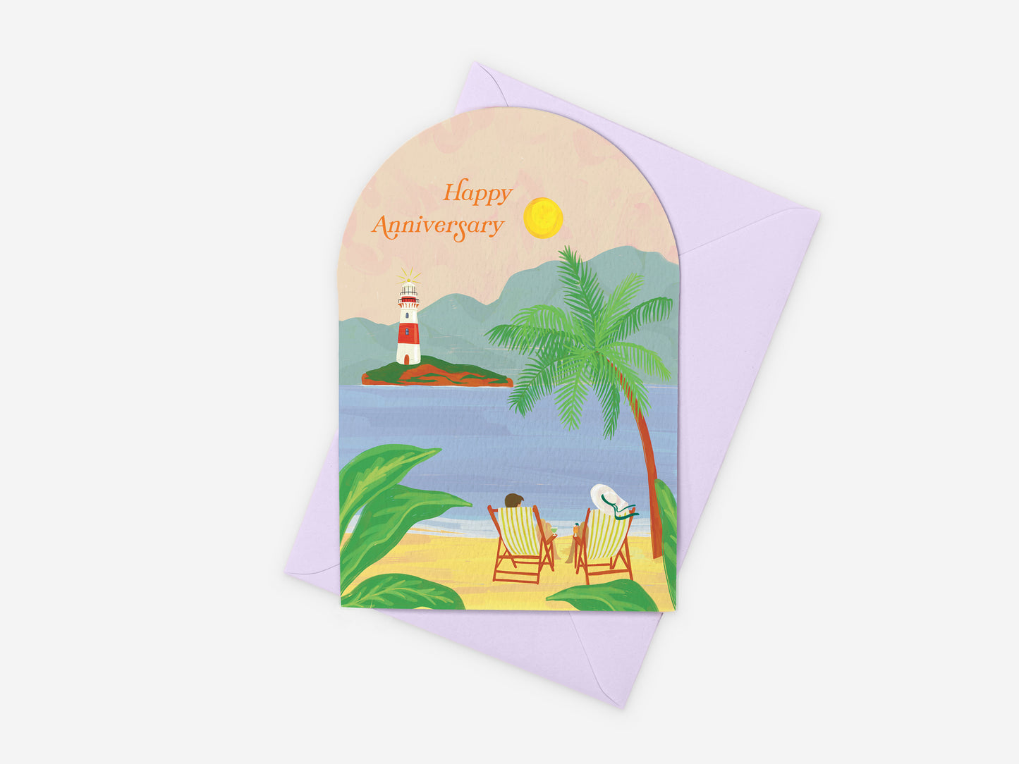 Tropical Anniversary Greeting Card