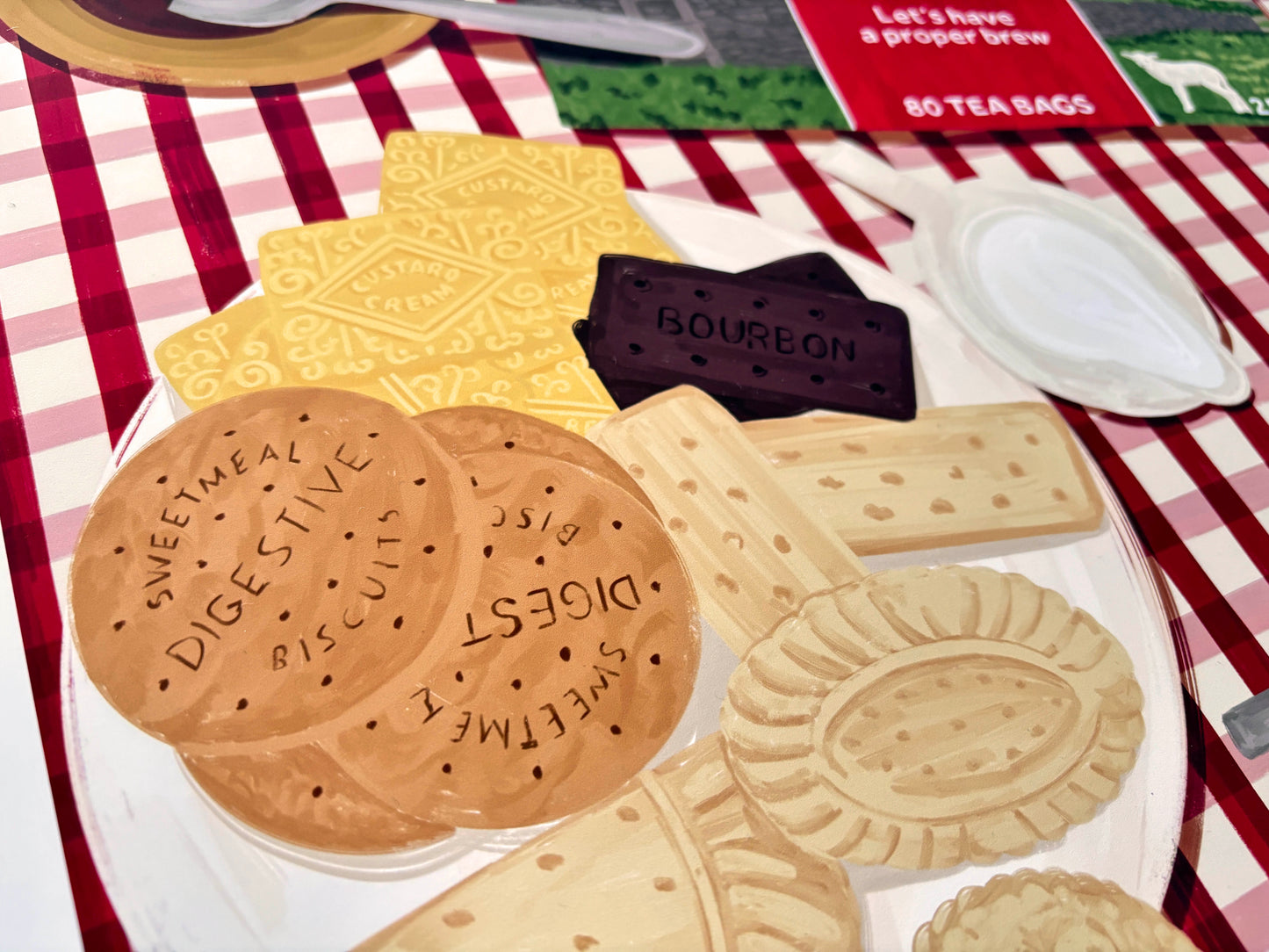 Yorkshire Tea & Biscuits Art Print