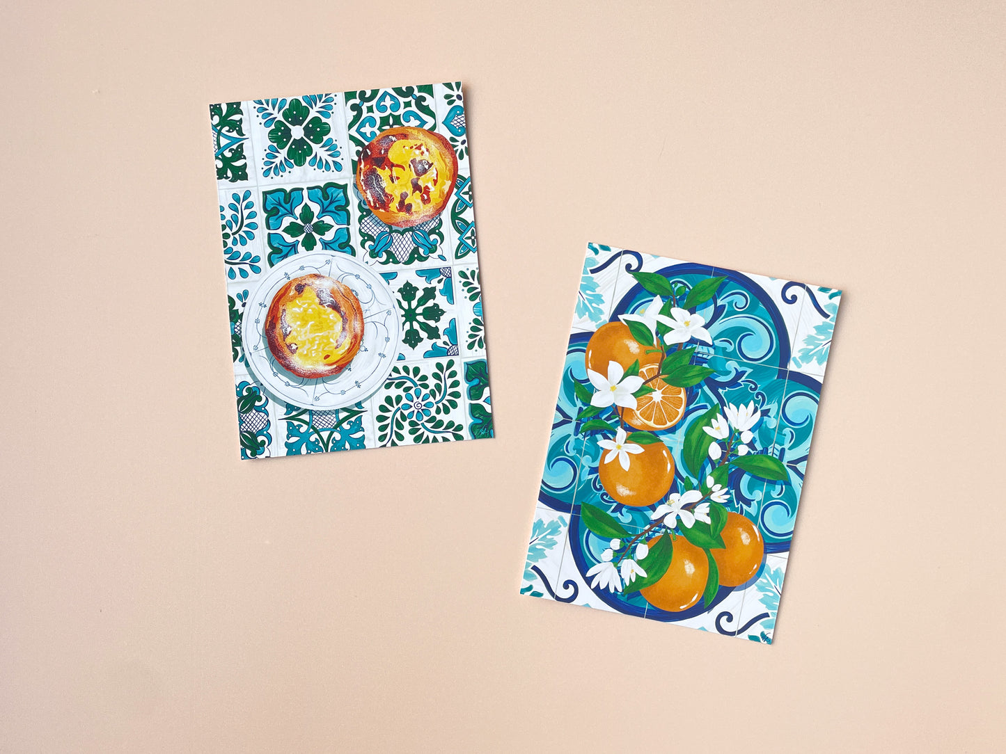 Foods and Fruits Postcards (A6)