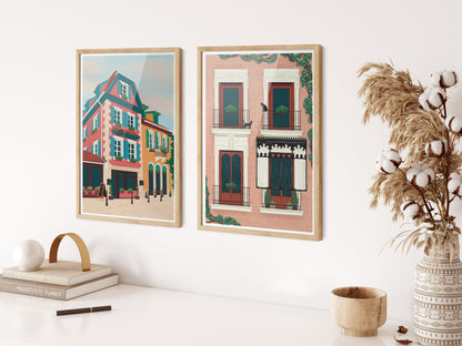 Madrid Windows Art Print