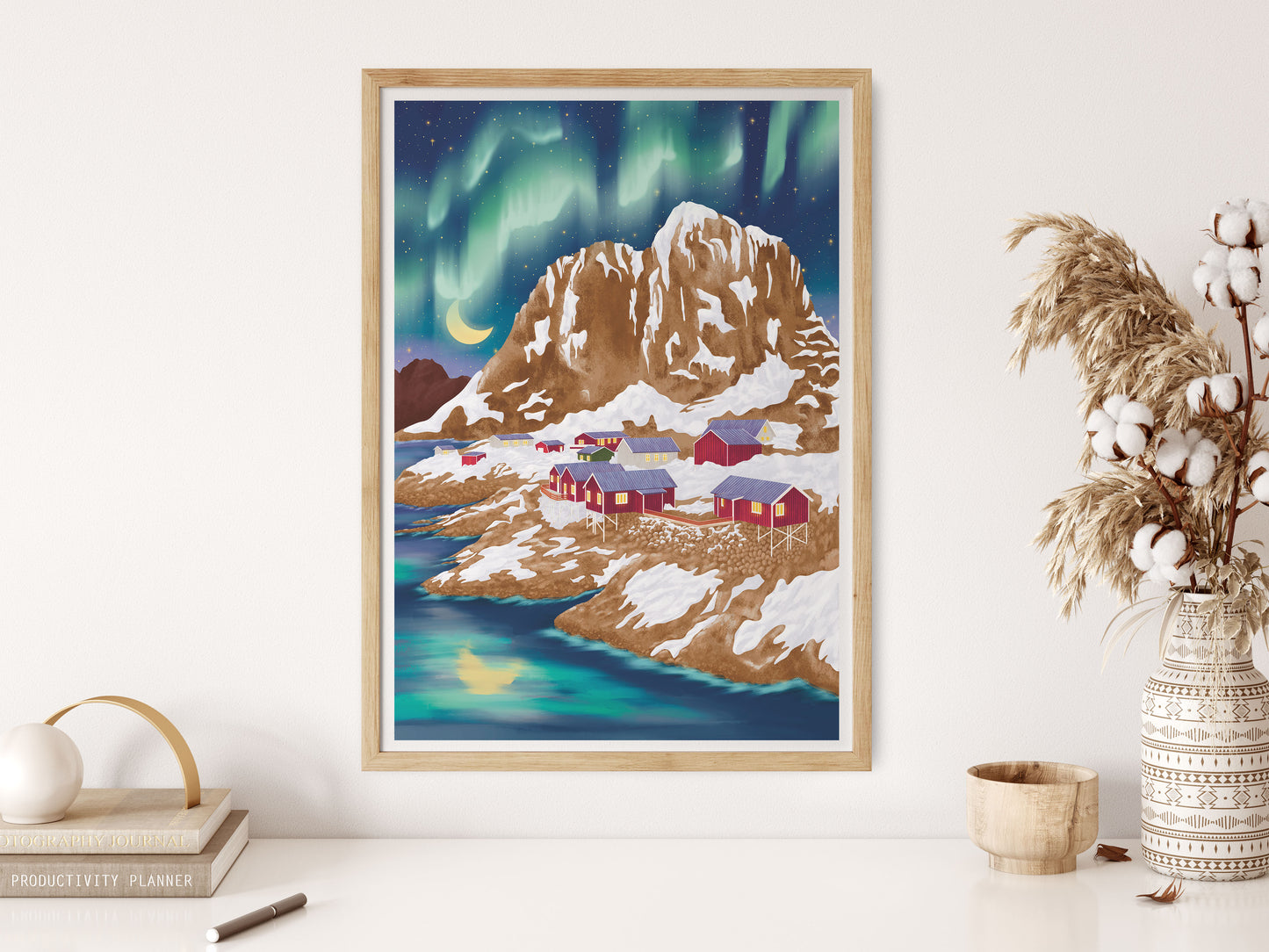 Lofoten Winter Night Norway Art Print