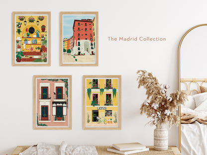 Madrid Windows Art Print