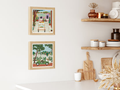 Mexican Elotes Cart Art Print