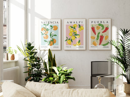 Amalfi Lemons Art Print