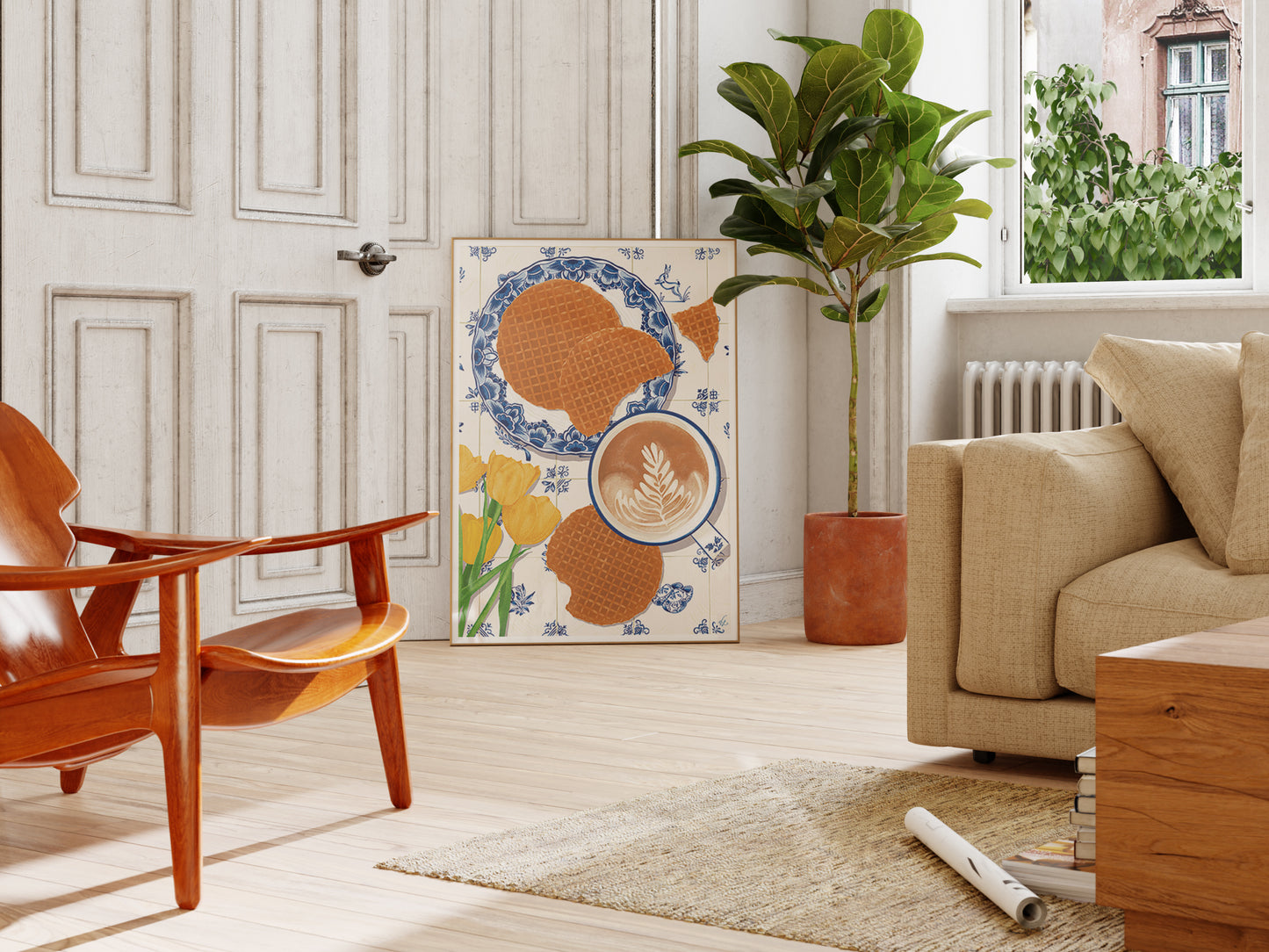 Stroopwafels & Coffee Art Print