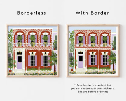 New Orleans French Quarter House Art Print
